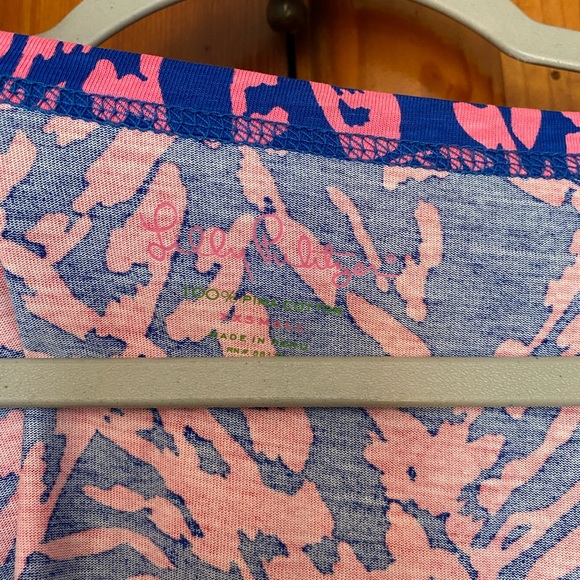 Lilly Pulitzer Palmetto Dress in Sapphire Blue Rolling in the Grass print - Picture 7 of 9